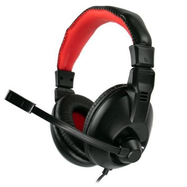 Imagem de Headset Satellite Ae-265 - Com Fio - Driver 40mm - Preto E Vermelho