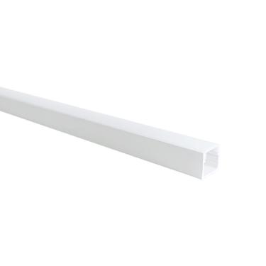 Imagem de Perfil De Sobrepor Para Fita Led Blumenau Line Easy 17mm Com 2 Metros Branco Fosco