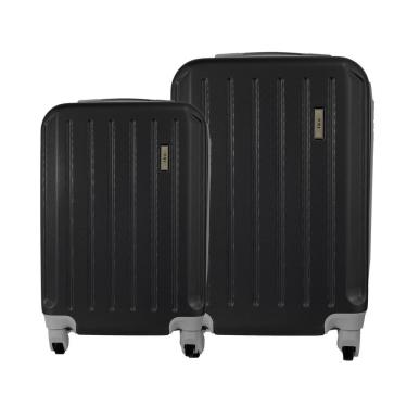 Imagem de Conjunto De Malas De Viagem Em Abs Ika Scorpion Cadeado Integrado 2pcs P/m - Preta, P/m