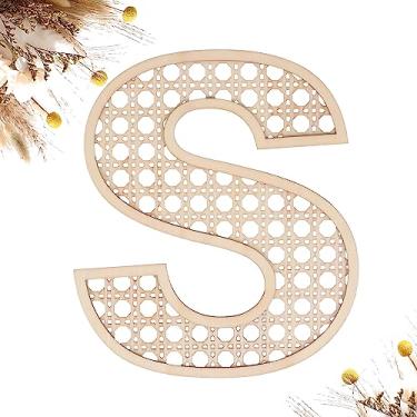 Imagem de She Love Letras De Vime Madeira 8" S Para Decoração Parede, Artesanato, Boho, Berçário, Chá Bebê, Casamento, Quarto, Placas Com Nome, Rústicas Grandes, Casa