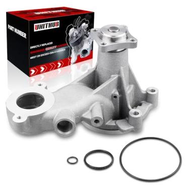 Imagem de UNITHUB Bomba D'Água Para Motor Automotivo Sem Anel De Vedação, Polia 4 Parafusos, Flange Br3Z8501H 43014, Compatível Com Ford F150 Mustang 5.0L 2011, 2012, 2013 E 2014