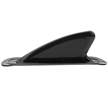 Imagem de Longboard Surfboard Fin Black PVC Surf Board Fin para pranchas de surf infláveis ​​fáceis de instalar manobras duráveis ​​para ondas pequenas praias fortes tamanho 21 x 6,5 x 6,5