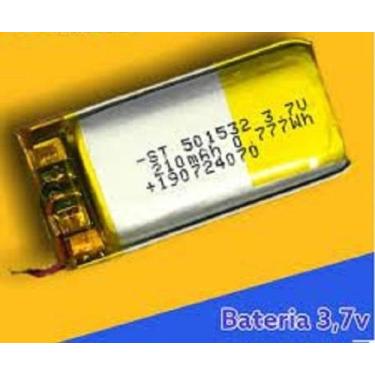 Imagem de 3 Baterias 3.7v 210 Mah 5mm X15mm X32mm 2 Fios 501532 - bgb