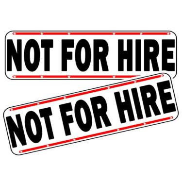 Imagem de Ímã não adequado para aluguel para carros, sinal magnético resistente, não é para aluguel, motoristas agrícolas reflexivos usam caminhão trator reboque ímã, 15,7 polegadas x 5,3 polegadas (branco, não