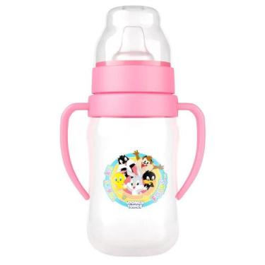 Imagem de Super Copo Treinamento Rosa 300ml C/ Alça e Bico Flexível Looney Tunes
