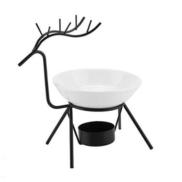 Imagem de Fafeicy Queimador de óleo Essencial, Veado de Veado Essencial Queimador de Vela Decoração Em Casa, Resistente e Com Atmosfera Romântica para, Titulares de Incenso