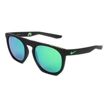 Imagem de Nike Óculos de sol EV1045-304 Flat Spot M Frame Grey com lente verde Flash Ml Green, alga marinha fosca