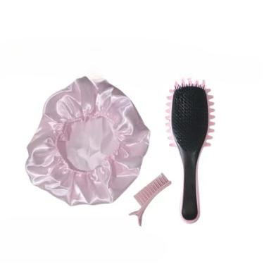 Imagem de Escova Modeladora de Cachos – Controle Frizz e Define Ondulação (Kit Rosa Bebe)