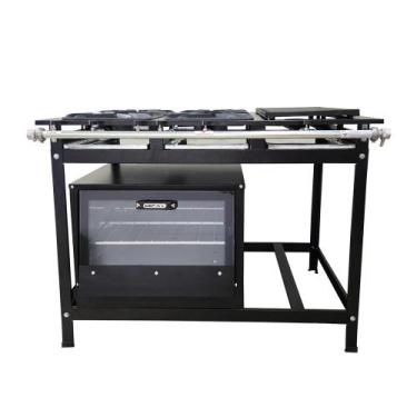 Imagem de Fogão 4 Bocas Cefaz com Forno e Chapa Linha Gold Alta Pressão CFZG-128