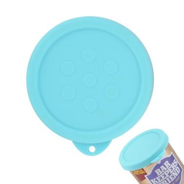 Imagem de 1 pacote de tampas de limpeza em pó de silicone compatíveis com Bar Keepers Friend, Cometa, Ajax limpador de pó (340 g e 595 g), resistência à umidade, acessório de limpeza para manter o pó seco (azul