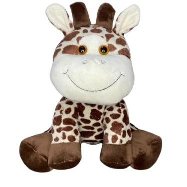 Imagem de Pelúcia Safari, 30 cm, Animais Diversos, Material Antialérgico, Decoração e Brinquedo (Girafinha)