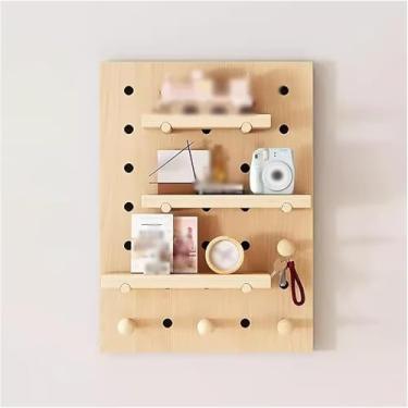 Imagem de Woode Pegboard, Kit De Pegboard Pael, Organizador De Parede Pegboard, Diy Armazenamento E Display Paels Para Organizador De Parede, Brown, 40x60cm