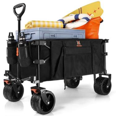 Imagem de Vagão dobrável Navatiee T1 Heavy Duty com capacidade de 100 kg com fre