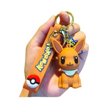 Imagem de Pikachu Charmander Psyduck Pokemon Chaveiro Anime Action Figure Kawaii