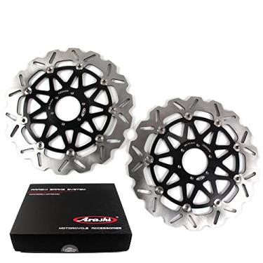 Imagem de Discos de freio dianteiro Arashi Rotores para Benelli TORNADO TRE 900 2001 2002, TNT 1130 2004-2006, TRE K 1130 2007-2015, CENTURY RACER 1130 2011-2014, TNT R166 0 113 0 11, preto