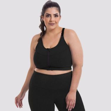 Imagem de Top Power Zíper Plus Alto Suporte Preta Tam 56