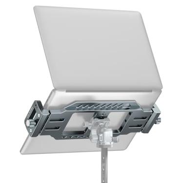 Imagem de Suporte de tripé para laptop com furos de parafuso de 1/10.2 cm e 3/20.3 cm, placa Arca Swiss, almofada de borracha para fixação segura de laptop – Funciona com cabeça de tripé para vertical