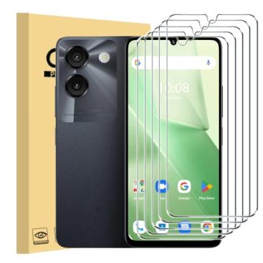 Imagem de Covthch Pacote com 5 películas protetoras de tela de vidro temperado Miro A67 para smartphone Miro A67 compatível com Foxxd Miro A67, dureza 9H, vidro transparente, antiimpressões digitais,