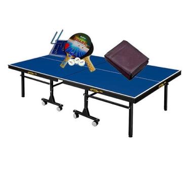 Imagem de MESA PING PONG MDF 25mm 1008 KLOPF + Kit Completo 5031 + Capa