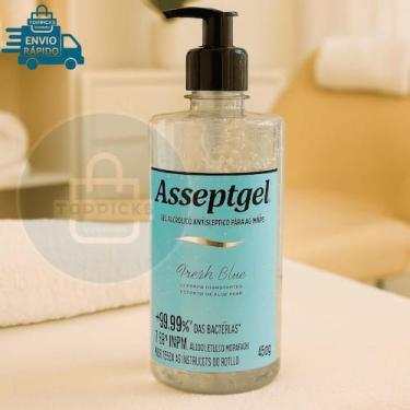 Imagem de Alcool Em Gel Higienizador Para as Maos Antisseptico Asseptgel Fresh B