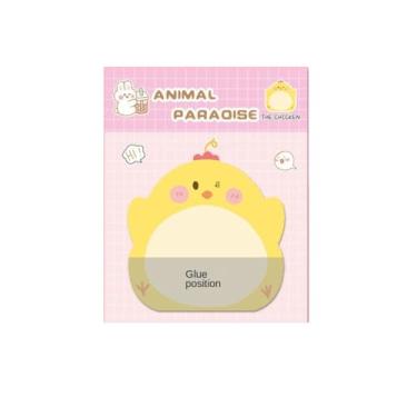 Imagem de Blocos de notas adesivos de desenho animado adesivos espessos coloridos pinguim animal notas adesivas adesivos engrossados criativos (pintinho)