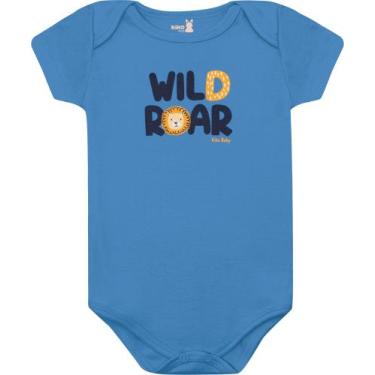 Imagem de Body mang curt bebe 13561 kiko e kika - Kiko baby, Azul, RN
