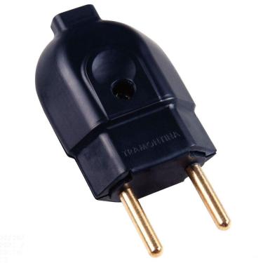 Imagem de Plugue Macho 2p 250 V 20 A Tramontina Preto Tramontina