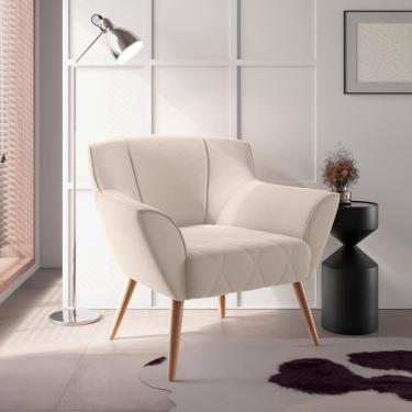 Imagem de Poltrona De Sala Para Decoração Italva Inca Areia