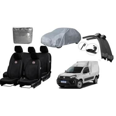 Imagem de Capa de couro +Capa de cobrir + Limpador de para - brisa -Fiat Fiorino 14-23