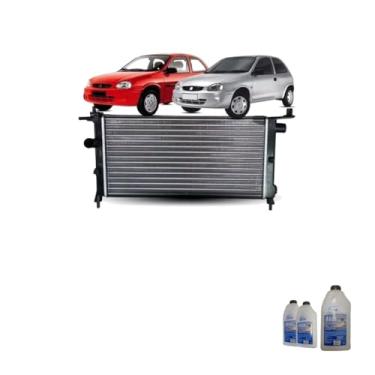Imagem de Kit Radiador GM Corsa 1.0 1.6 8V S/AR 94> + Água Desmineralizada