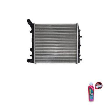 Imagem de Kit Radiador VW Fox Polo 2003 a 2005 com Aditivo Radiador Radiex R1892 Rosa Pronto Uso