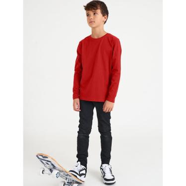 Imagem de Camiseta Básica Manga Longa Infantil Unissex-Unissex