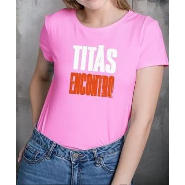 Imagem de Camiseta Camisa Feminina Masculina Adulto Algodão Banda de Rock Titãs 