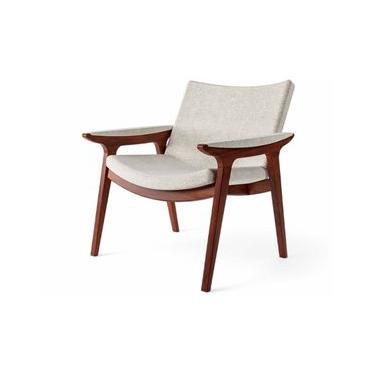 Imagem de Poltrona de Madeira Elipse 81 x 77 x 78 cm (A x L x P) - Cor Castanho Tecido Boucle 137A Design By Emerson Borges