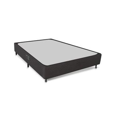 Imagem de Base Box para Colchão Casal Castor Sleep Class Pocket Hibrido com Rodízio 40x138x188 cm - Cinza