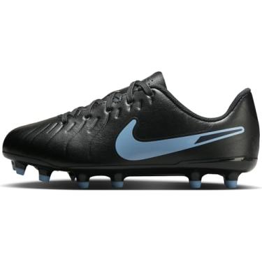 Imagem de Nike Chuteira de futebol infantil Jr. Tiempo Legend 10 Club, pequena/grande, cano baixo (preto/preto), Preto/preto, 16