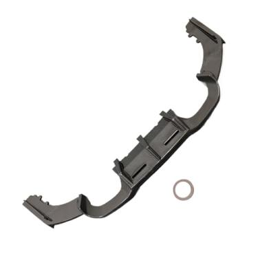 Imagem de Compatível com BMW M2 F87 M2C Coupé 2016-2022, Spoiler de Para-choque Traseiro, Difusor, Divisor Lateral, Abas de Proteção, Preto/Aparência de Fibra de Carbono(Carbon Look)