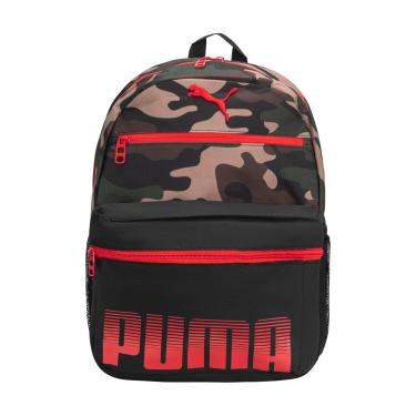 Imagem de PUMA Mochila infantil Meridian, Mochila vermelha/camuflada, Youth Size