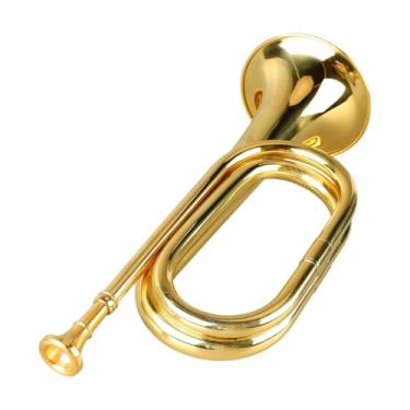 Imagem de YIJU Trompete profissional para banda marcial, instrumento musical de liga de latão para uso avançado, estudante e iniciante.