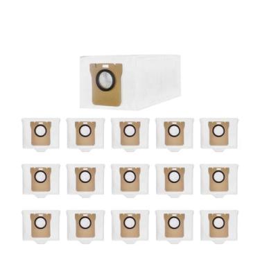 Imagem de Saco de pó de substituição, compatível com o aspirador robô Xiaomi S10 Pro/ X10+/ X20+/ Dreame L10s Ultra/ L20 Ultra/ L20 Pro/ L10 Ultra.(15 Pcs Bag)