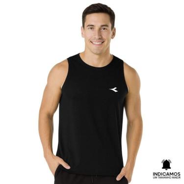 Imagem de Regata Térmica Diadora Small Logo Masculina - Preto P-Masculino