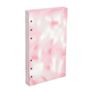 Imagem de PATIKIL A6 Papel de folha solta, 160 folhas de 17 x 10 cm, refil para fichário para 6 anéis, agenda, agenda, profissionais, rosa