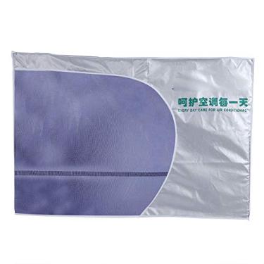 Imagem de GLOGLOW Cobertura de Componentes de Ar Condicionado, Poliéster à Prova d'água, Prata, Vários Tamanhos para Unidades 1,5P, 2P, 3P, Proteção contra Intempéries para Ar Condicionado Externo Nan (2p