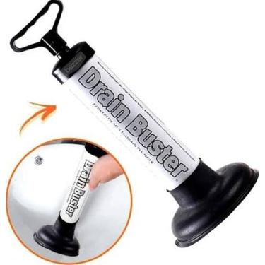 Imagem de Desentupidor De Vaso Sanitario Manual Com Bomba De Ar