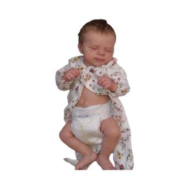 Imagem de Boneca Bebê Reborn Realista De 19 Polegadas NPK Pascale Corpo Inteiro 