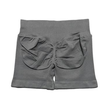 Imagem de Shorts De Yoga Femininos De Cintura Alta Para Fitness E Treino, Com Ef