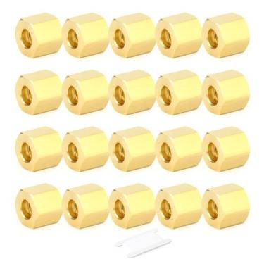 Imagem de Cabeça de ponteira de compressão GASHER Brass 3/8 20PCS x20