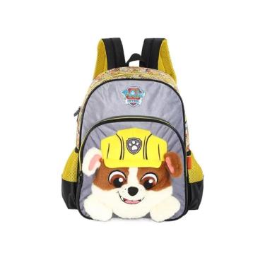 Imagem de Mochila De Costas 3D Patrulha Canina Rubble Amarela - Luxcel
