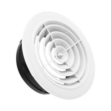 Imagem de Grelha De Ventilação Redonda De 100-150mm Para Dutos, Válvula De Extra
