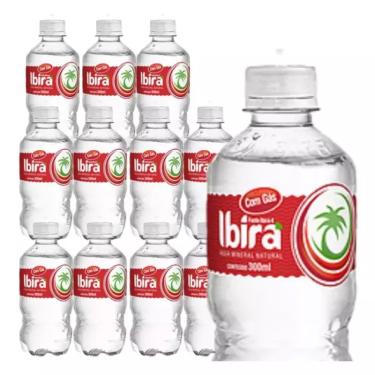 Imagem de ÁGUA MINERAL IBIRA COM GÁS 300ML PACK C/12UNID
